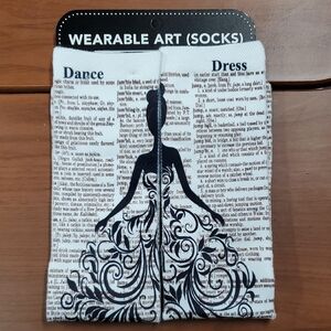 Black and White Dance Dress Socks